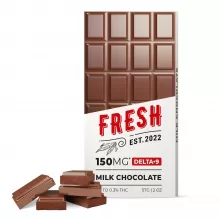 Delta 9 THC Milk Chocolate Bar - 150mg - Fresh