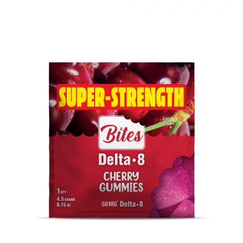 Delta 8 THC Gummy - 50mg - Cherry - Bites  - Thumbnail 2