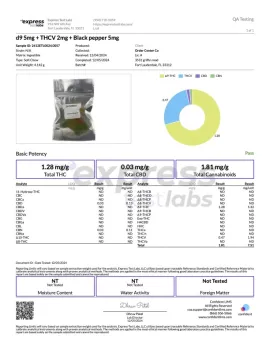 Nano D9, THCV Gummies - 7mg - Morning Fruits - D9 THC