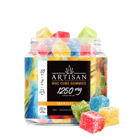 Image of Artisan HHC THC Cube Gummies - Tropical Mix - 1250MG