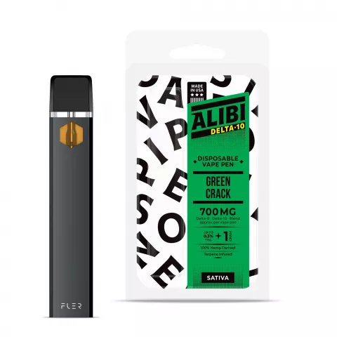 Image of Green Crack Delta 10 THC Vape Pen - Disposable - Alibi - 700mg