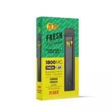 THCA, D8 Vape Pen - 1800mg - Green Crack - Sativa - 2ml - Fresh