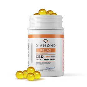 Broad Spectrum CBD Capsules - 25mg - Diamond - 60ct