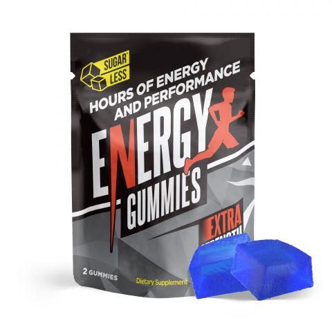 Energy Boost Supplement - Sugarless Energy Gummies - 2-Pack - Thumbnail 1