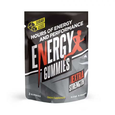 Energy Boost Supplement - Sugarless Energy Gummies - 2-Pack - Thumbnail 3