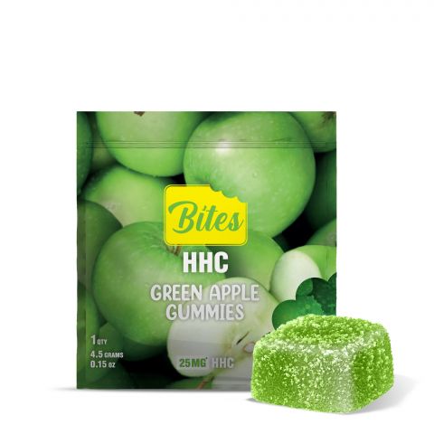 HHC Gummy - 25mg - Green Apple - Bites - Thumbnail 1