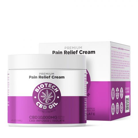 CBD Pain Relief Cream - 10,000mg - 4oz - Biotech CBD - Thumbnail 1