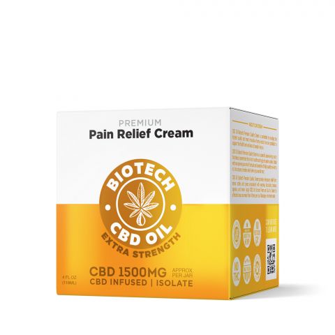 CBD Pain Relief Cream - 1,500mg - 4oz - Biotech CBD - Thumbnail 2
