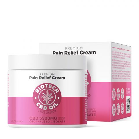 CBD Pain Relief Cream - 3,500mg - 4oz - Biotech CBD - Thumbnail 1