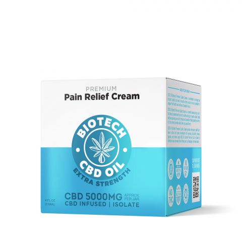 CBD Pain Relief Cream - 5,000mg - 4oz - Biotech CBD - Thumbnail 2