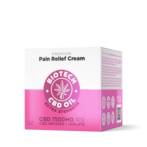 CBD Pain Relief Cream - 7,500mg - 4oz - Biotech CBD - Thumbnail 2