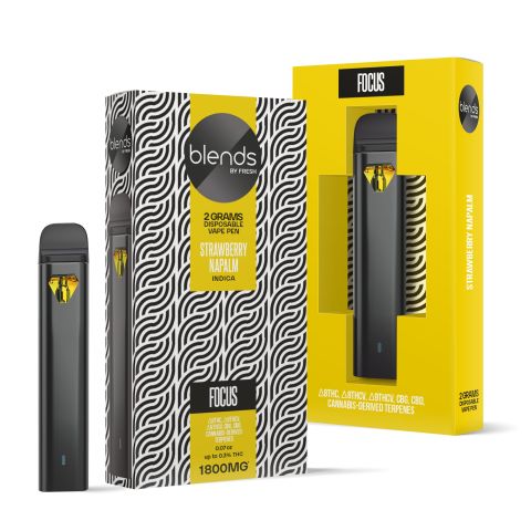 Focus Blend - 1800mg - Indica Vape Pen - 2ml - Blends by Fresh - Thumbnail 1