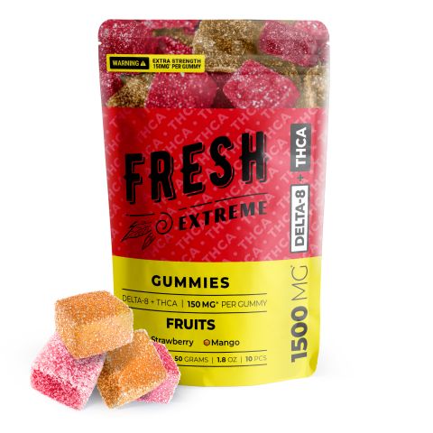 THCA, D8 Gummies - 150mg - Fruits - Fresh - Thumbnail 2