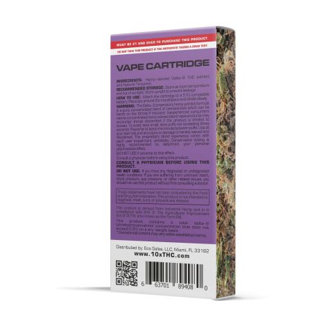 Grand Daddy Purple Cartridge - Delta 8 THC - 10X