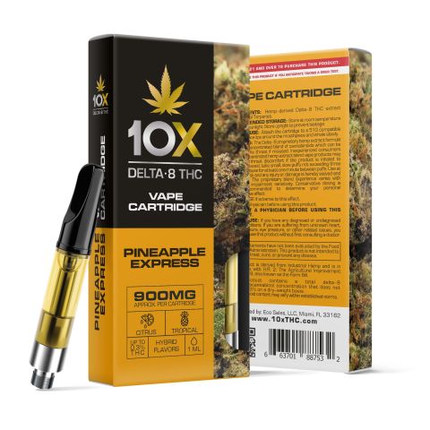 D8 Vape Cart - 900mg - Pineapple Express - Hybrid - 1ml