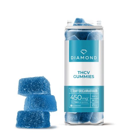 THCV Gummies - 15mg - Blueberry - Diamond - Thumbnail 1