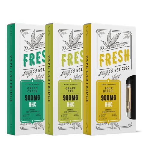 HHC Vape Carts Bundle - 900mg - Fresh - Thumbnail 1