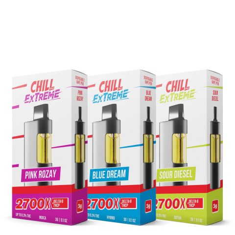 THCP, D8 Vape Pens Bundle - 2700mg - Chill Extreme - Thumbnail 1