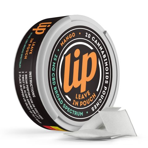 Broad Spectrum CBD Dip Pouches - 25mg - Mango - Lip - Thumbnail 1