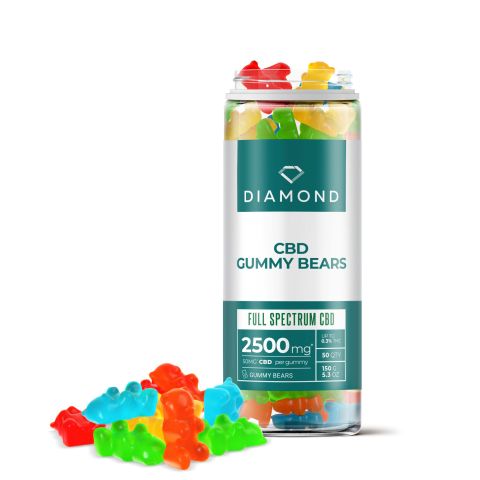 Full Spectrum CBD Gummy Bears - 50mg - Diamond CBD - Thumbnail 1