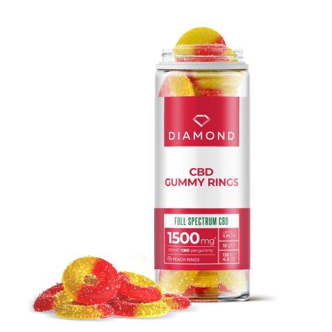 Full Spectrum CBD Gummy Rings - 100mg - Diamond CBD - Thumbnail 1