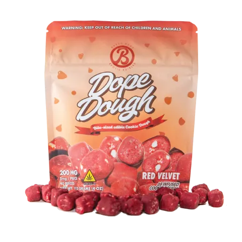 D9 Dope Dough Bites - 5mg - Red Velvet - Baked Bags - Thumbnail 1