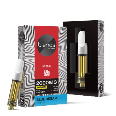 D9o Vape Cart - 2000mg - Blue Dream - Hybrid - 2ml - Blends by Fresh - Thumbnail 1