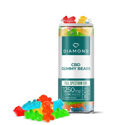 Full Spectrum CBD Gummy Bears - 25mg - Diamond CBD - Thumbnail 1