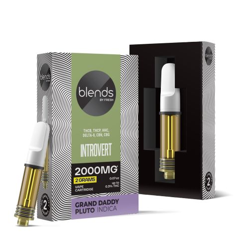 Introvert Blend - 2000mg - Indica Vape Cart - 2ml - Blends by Fresh - Thumbnail 1