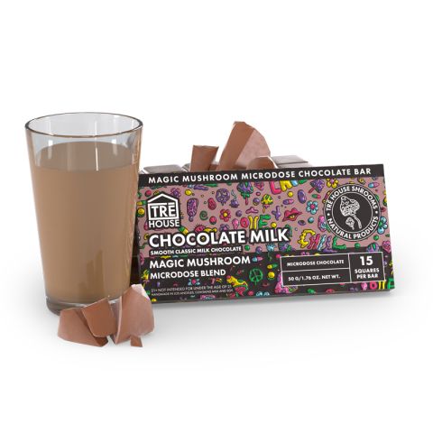 Magic Mushroom Chocolate - 22.5mg - Chocolate Milk - Tre House - Thumbnail