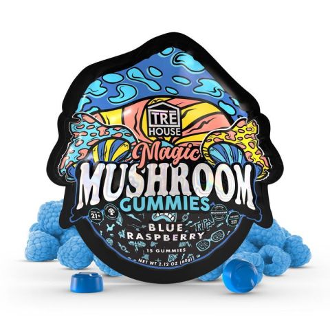 Magic Mushroom Gummies - 2mg - Blue Raspberry - Tre House - Thumbnail