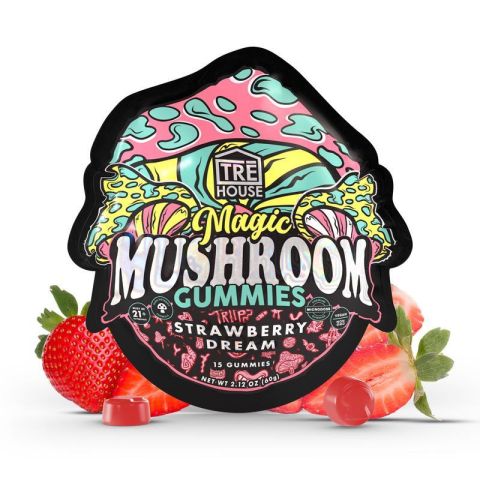 Magic Mushroom Gummies - 2mg - Strawberry Dream - Tre House - Thumbnail