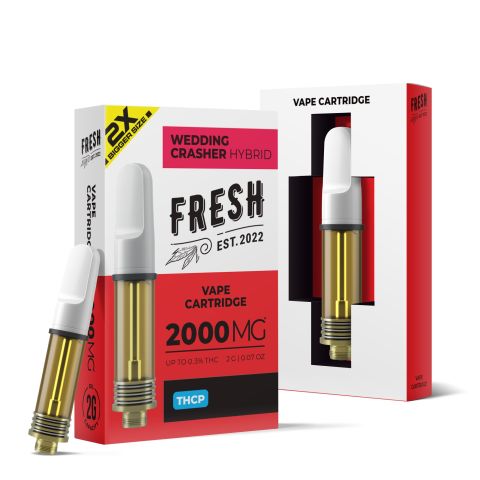 THCP Vape Cart - 2000mg - Wedding Crasher - Hybrid - 2ml - Fresh - Thumbnail 1