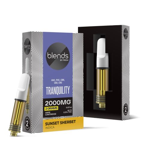 Tranquility Blend - 2000mg - Indica Vape Cart - 2ml - Blends by Fresh - Thumbnail 1