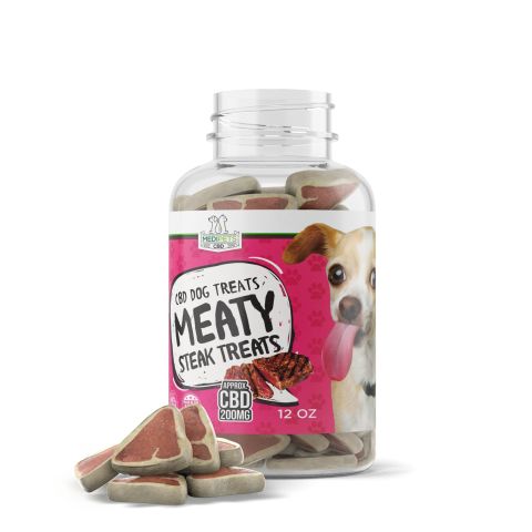 MediPets CBD Dog Treats - Meaty Steak Treats - 200mg - Thumbnail 1