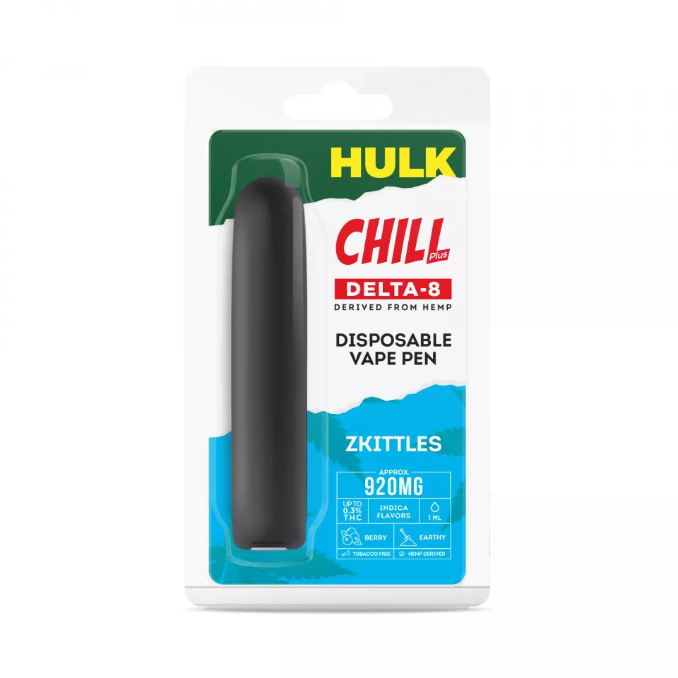 Zkittles Delta 8 THC Vape Pen - Disposable - HULK