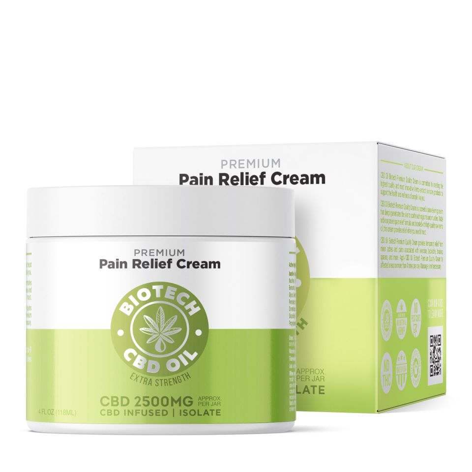 CBD Pain Relief Cream - 2,500mg - 4oz