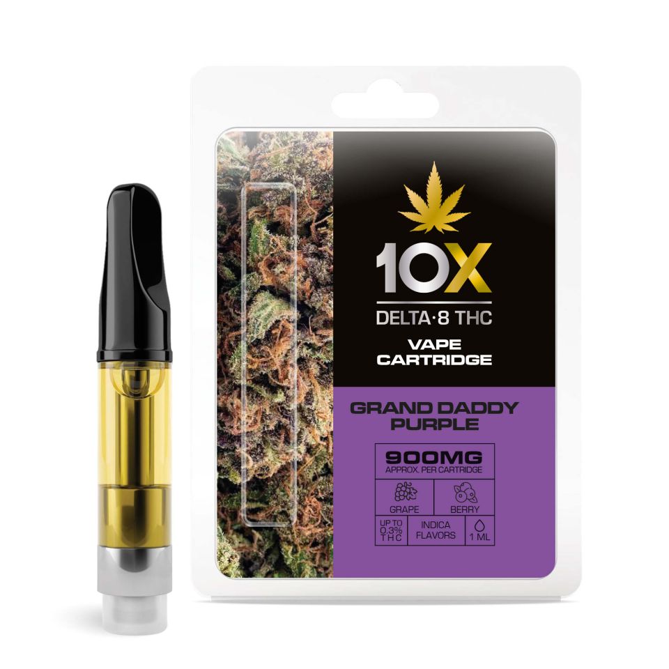 Grand Daddy Purple Cartridge - Delta 8 THC - 10X