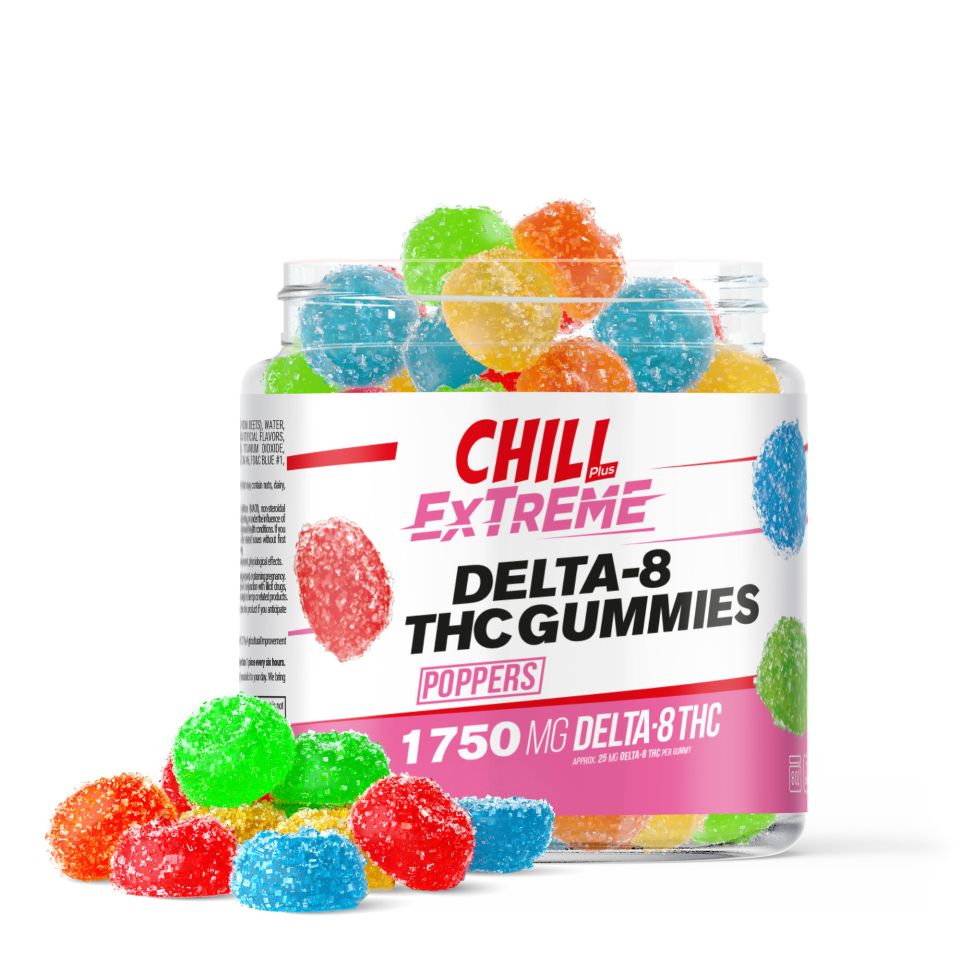 Chill Plus Extreme Delta-8 THC Gummies - Poppers - 1750MG