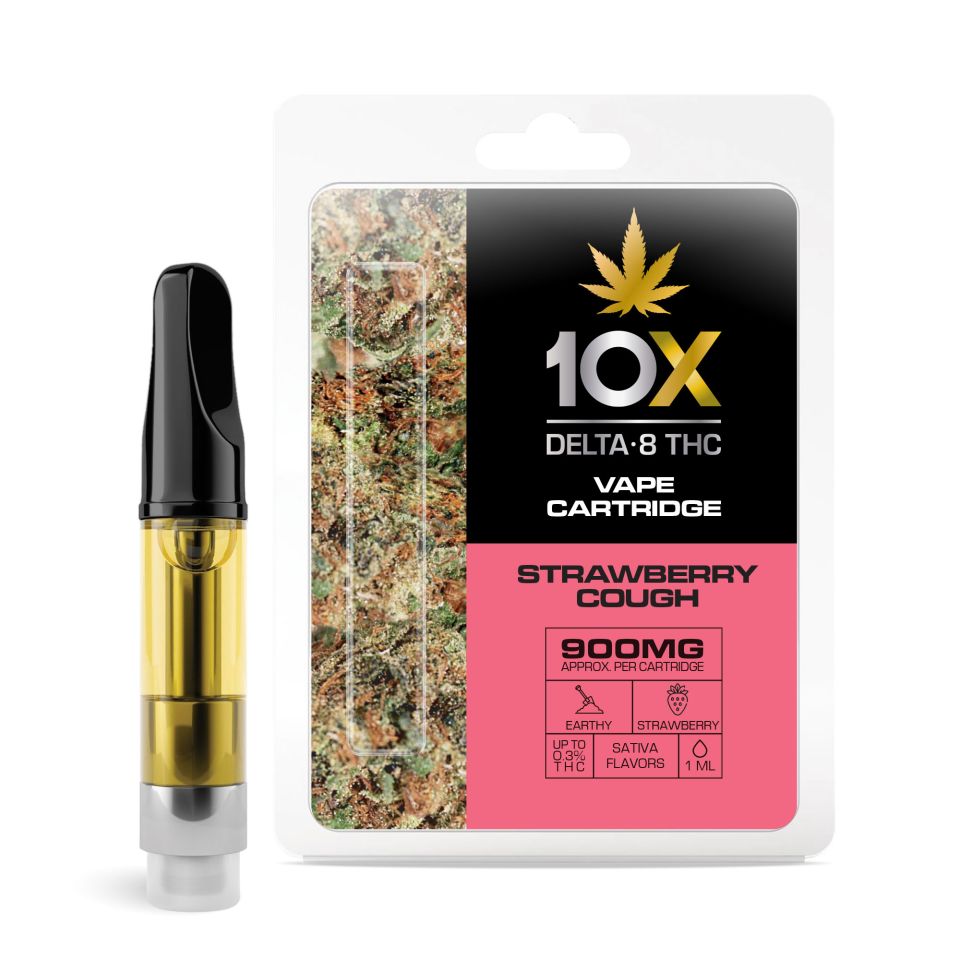 Strawberry Cough Vape Cartridge Delta 8 Thc 10x